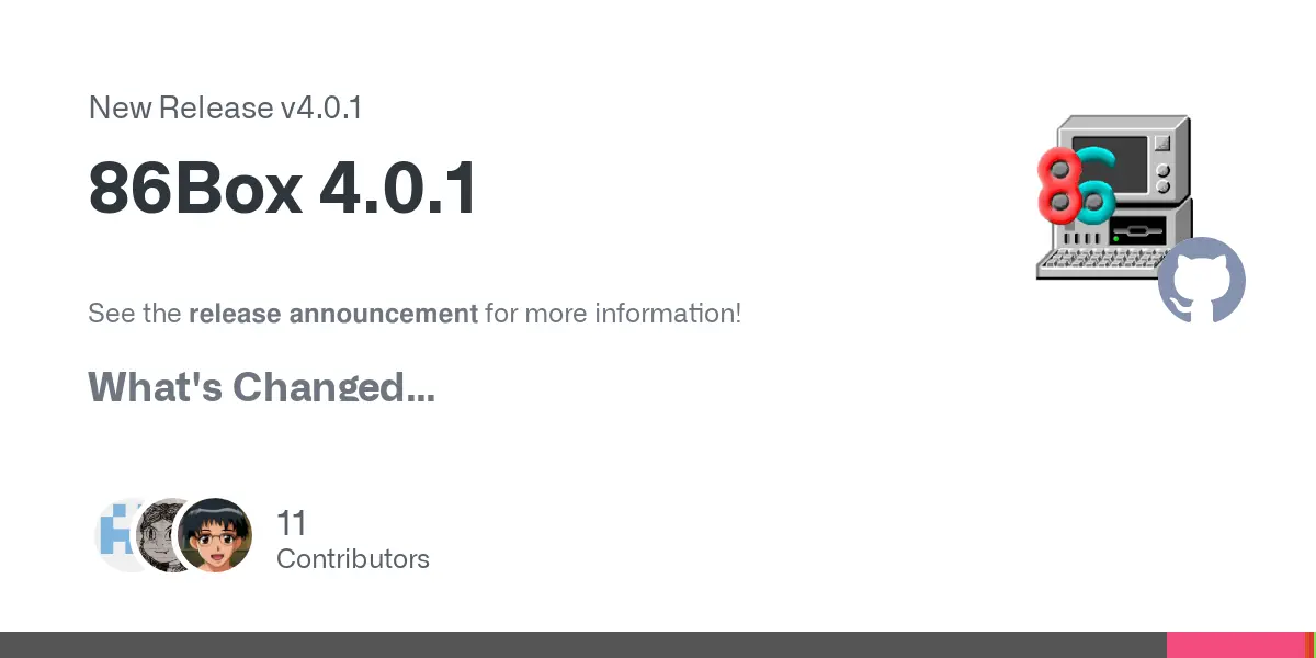 Release 86Box 4.0.1 · 86Box/86Box