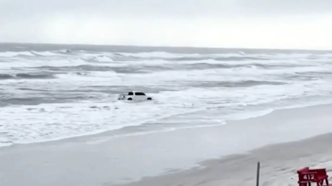 ‘Not my fault the truck don’t surf’: Florida man arrested after driving car into the ocean