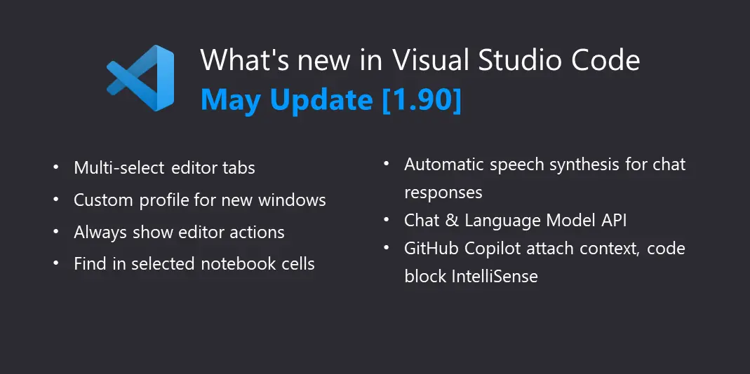 Visual Studio Code May 2024