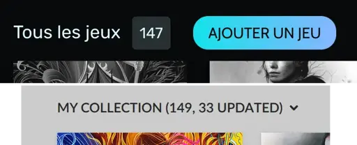 Screenshot of the numbers of games in my Heroic and Gog library. There's only 147 in Heroic but there's 149 in GoG