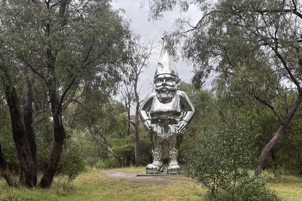 Look: Australia's famous 'Chrome Gnome' moved to new sculpture park home - UPI.com