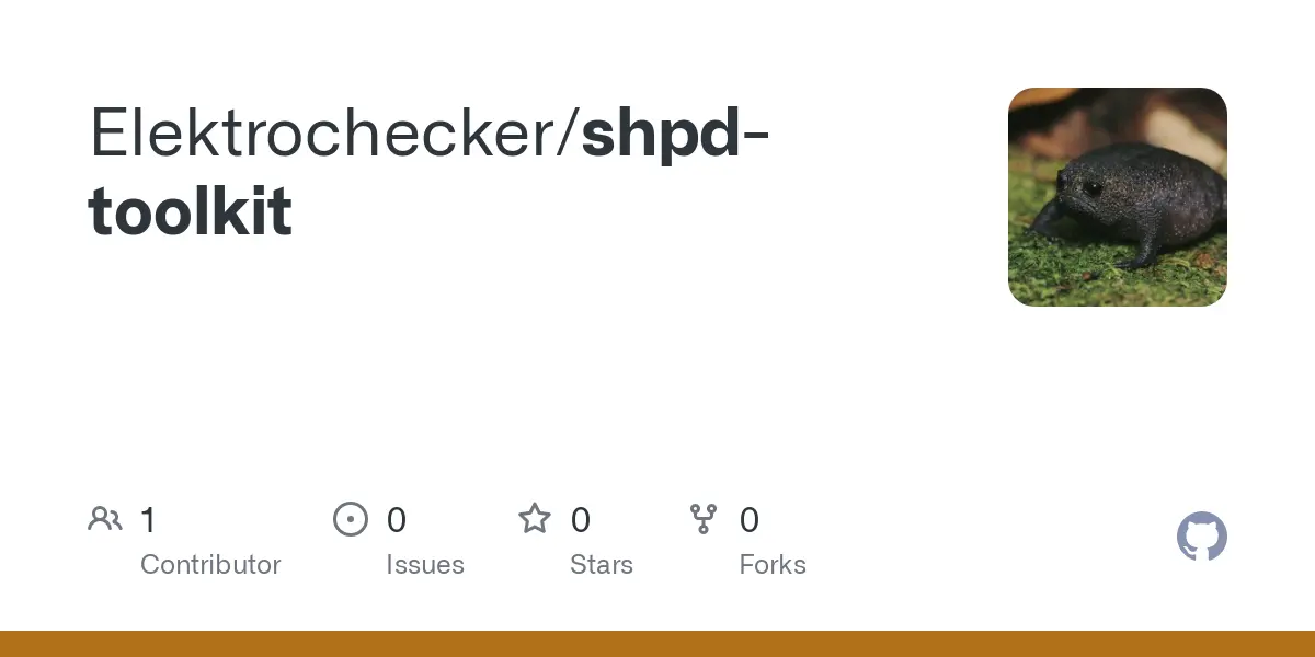 GitHub - Elektrochecker/shpd-toolkit
