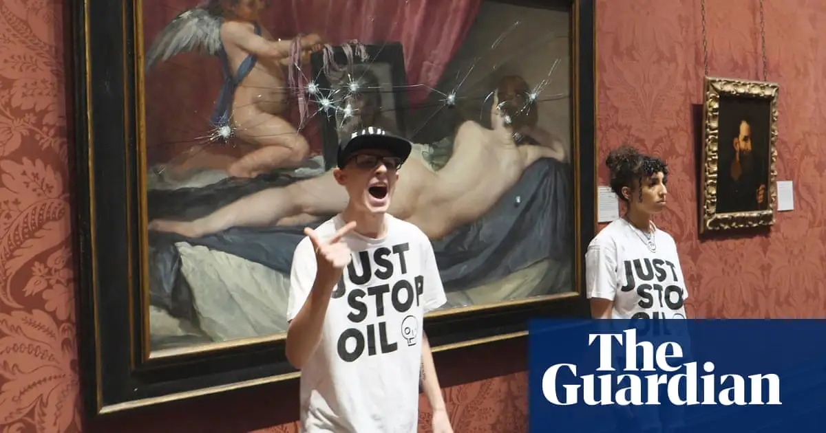 Just Stop Oil protesters smash glass on painting at National Gallery