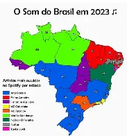 O artista mais escutado de cada estado segundo o Spotify