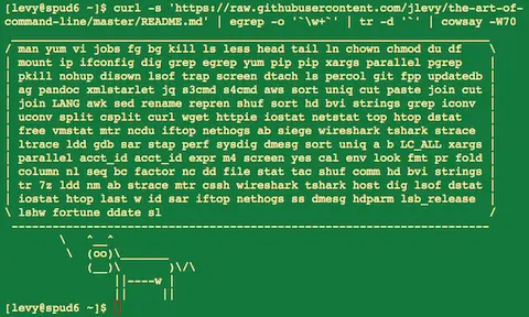 GitHub - jlevy/the-art-of-command-line: Master the command line, in one page