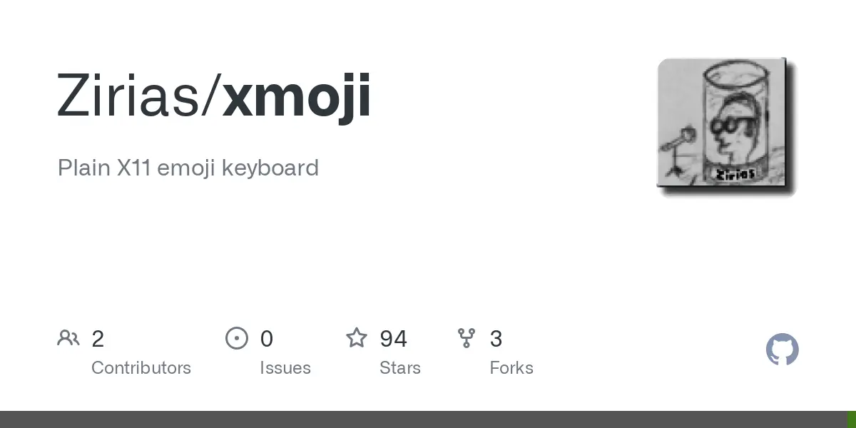 GitHub - Zirias/xmoji: Plain X11 emoji keyboard