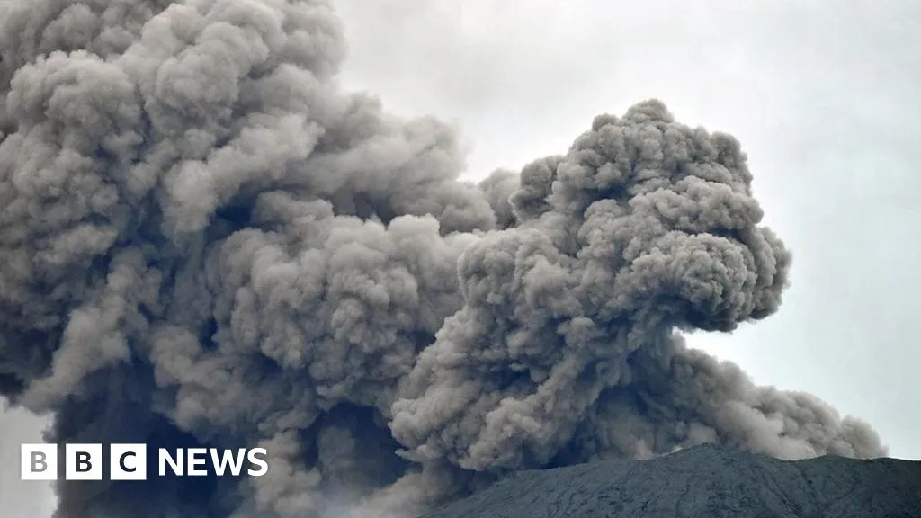 Watch: Indonesia volcano spews ash 3km into sky