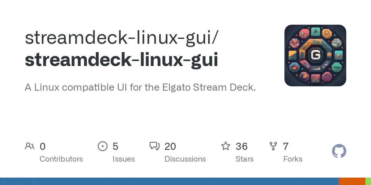 GitHub - streamdeck-linux-gui/streamdeck-linux-gui: A Linux compatible UI for the Elgato Stream Deck.