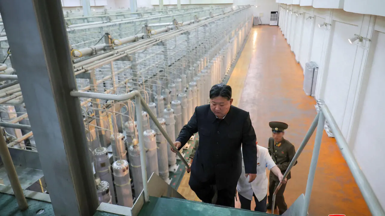 North Korea reveals images of uranium enrichment facility for the first time