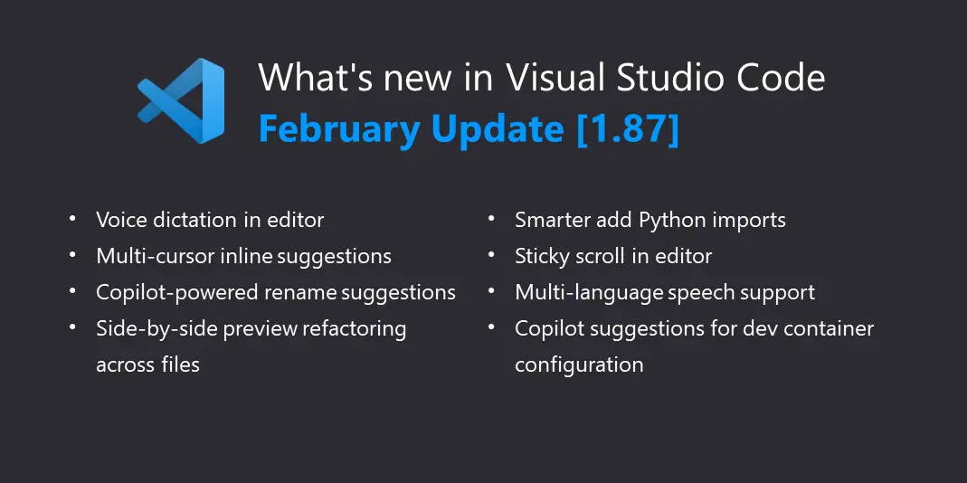 Visual Studio Code February 2024