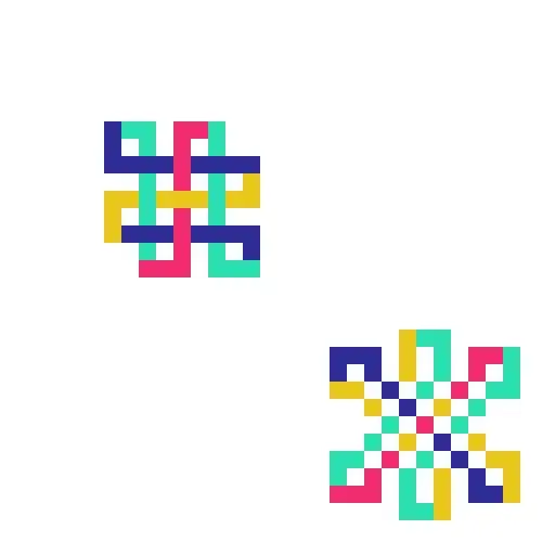 two depictions of the "endless knot"
