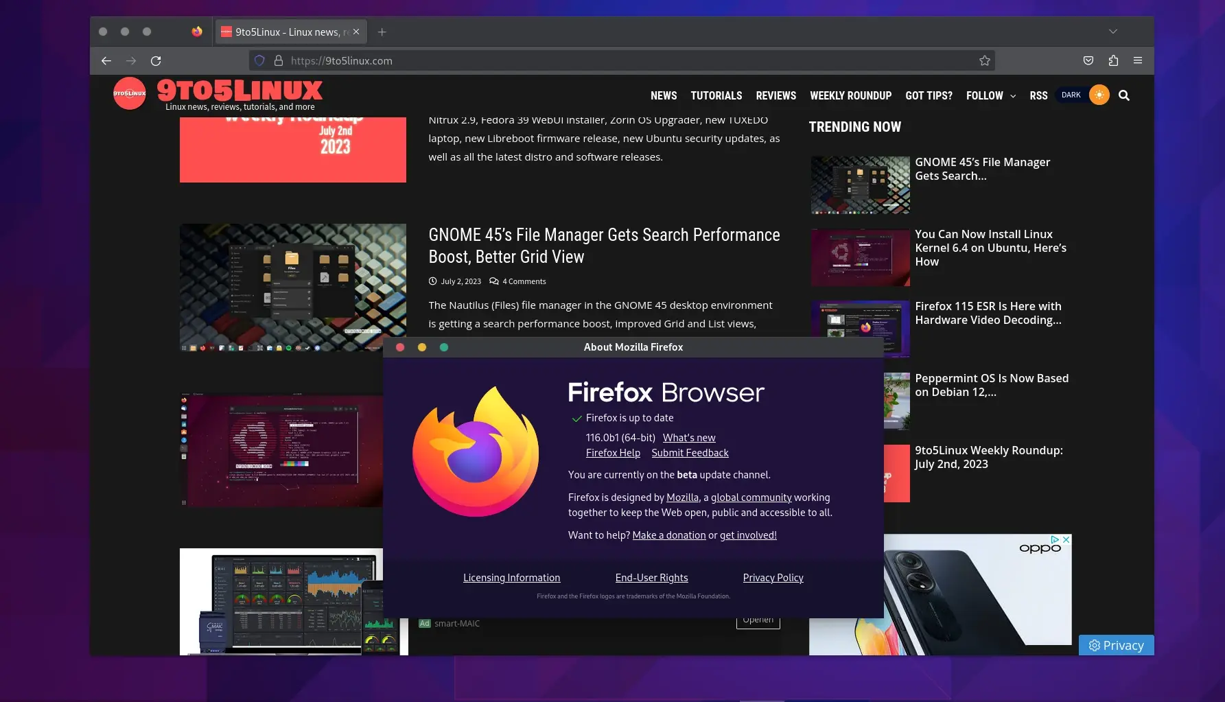 Firefox 116 Beta Brings Quick Actions in Address Bar, Improves Wayland Support - 9to5Linux