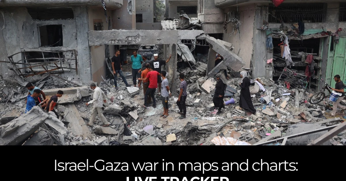 Israel-Gaza war in maps and charts: Live tracker