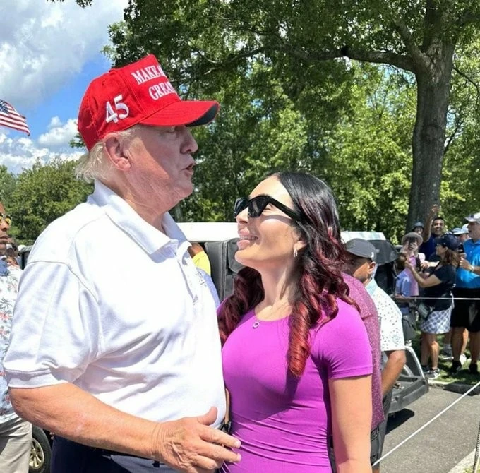 Donald Trump and Laura Loomer