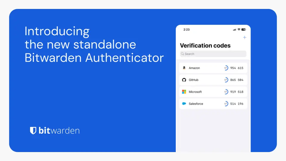 Bitwarden just launched a new authenticator app. Here’s what it means to users. | Bitwarden Blog