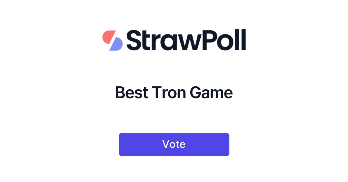 Best Tron Game - Online Poll - StrawPoll.com