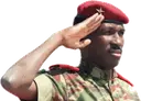 Thomas Sankara fazendo continencia