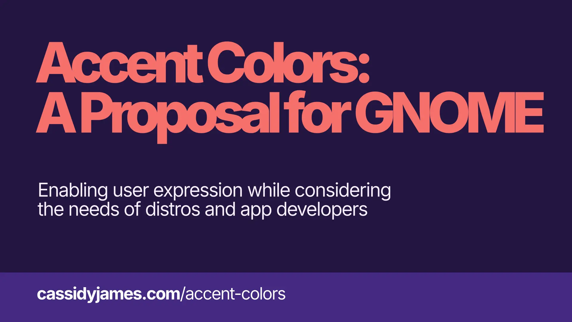 Accent Colors: A Proposal for GNOME