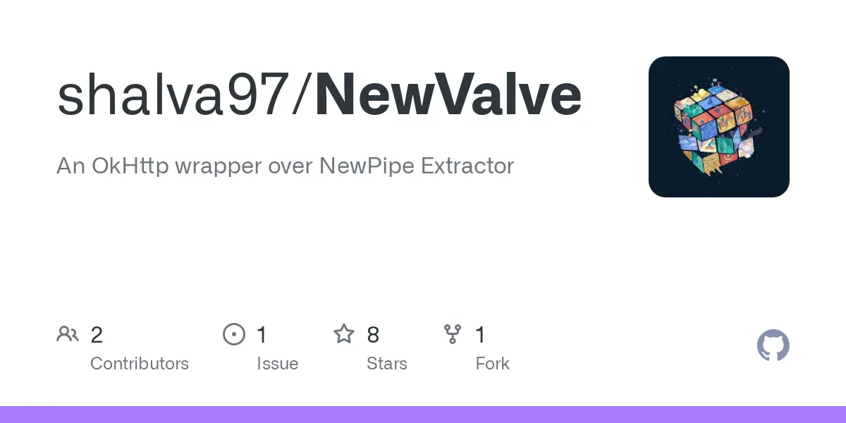 GitHub - shalva97/NewValve: An OkHttp wrapper over NewPipe Extractor