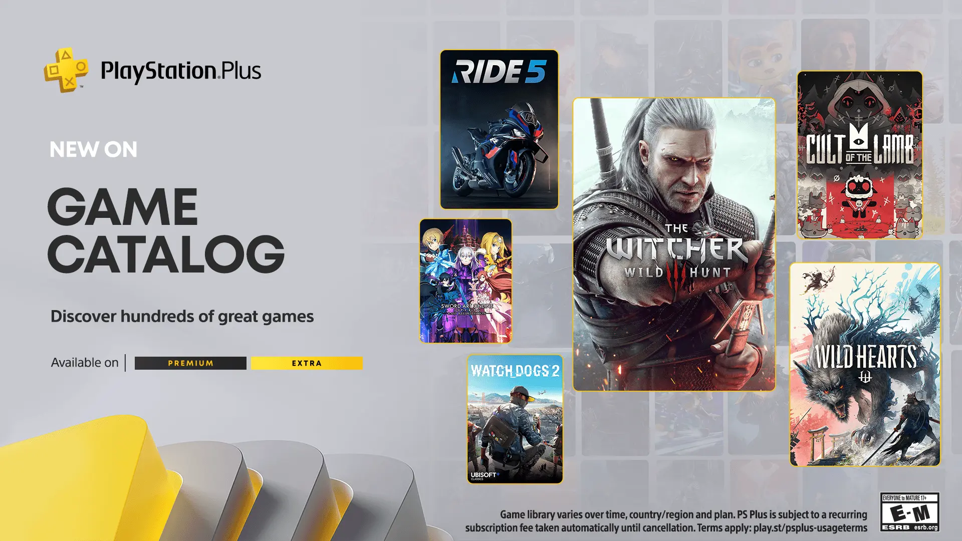 PlayStation Plus Game Catalog for August: The Witcher 3: Wild Hunt, Wild Hearts, Cult of the Lamb and more