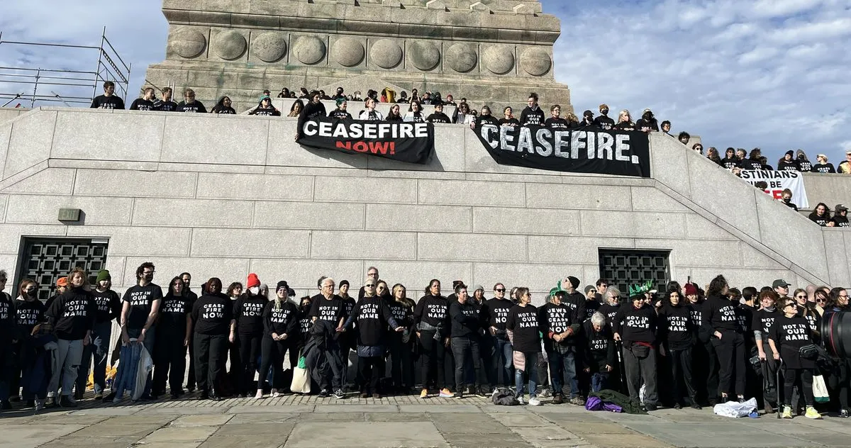 Statue of Liberty Shut Down by Protesters Calling for Gaza Cease-fire