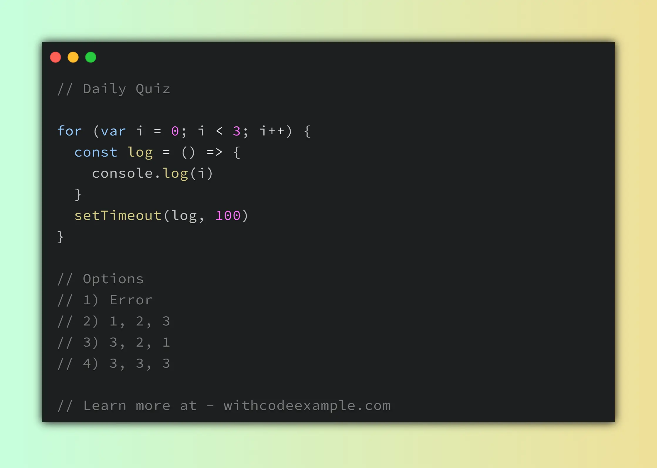 Predict the output of the following javascript code - 04hivg0osqsqo8ppto