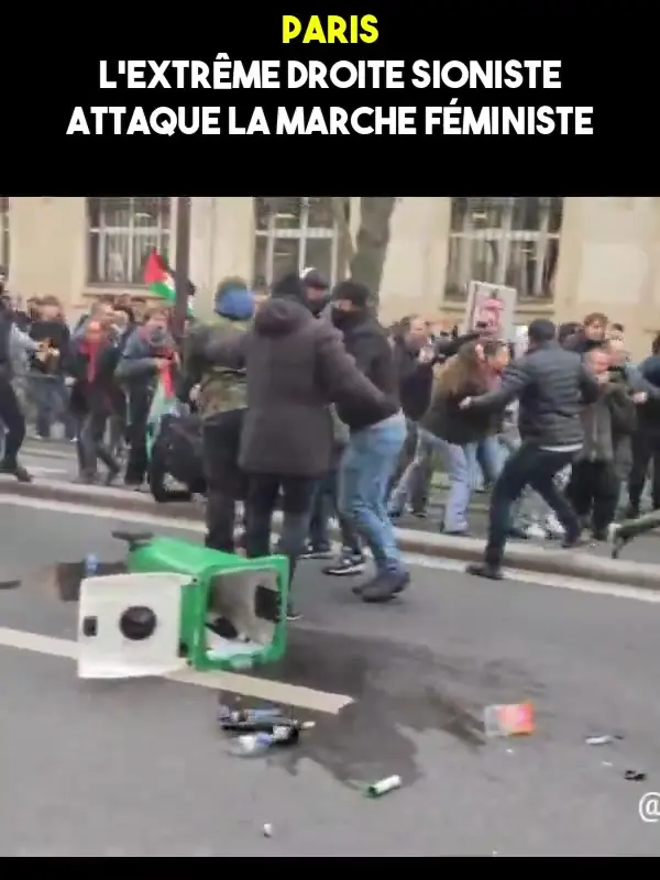 Paris : provocation sioniste à la marche féministe - Contre Attaque