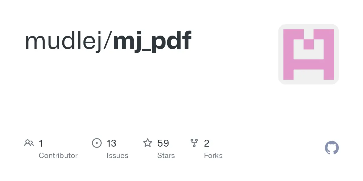 GitHub - mudlej/mj_pdf