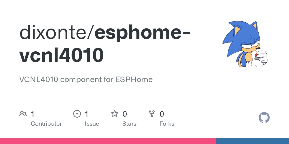 GitHub - dixonte/esphome-vcnl4010: VCNL4010 component for ESPHome