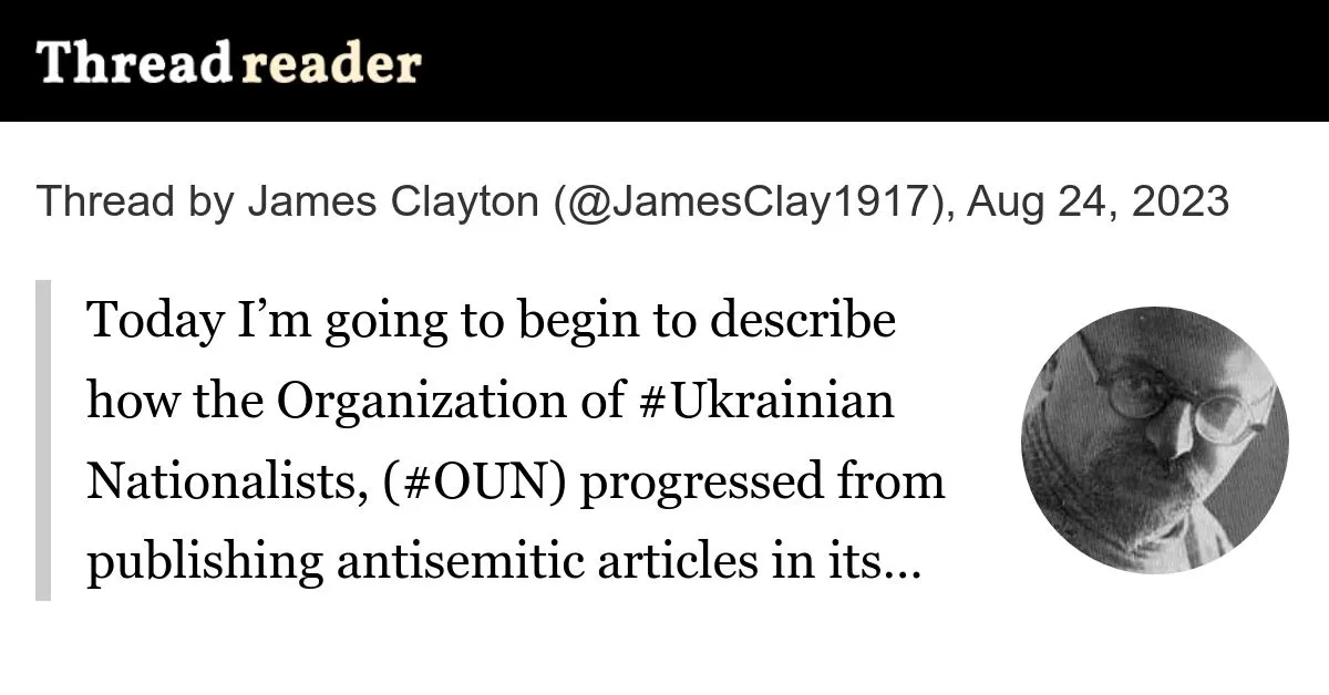 Thread by @JamesClay1917 on Thread Reader App