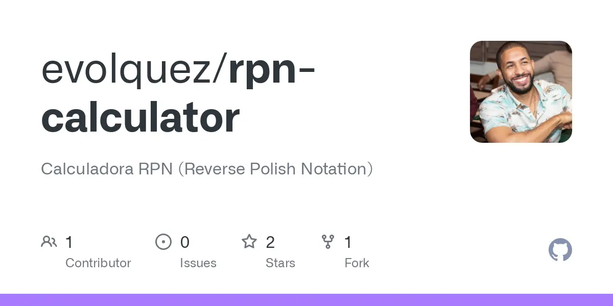 GitHub - evolquez/rpn-calculator: Calculadora RPN (Reverse Polish Notation)