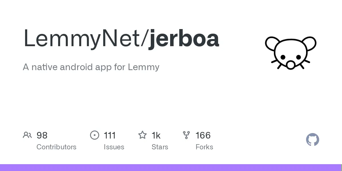 GitHub - LemmyNet/jerboa: A native android app for Lemmy