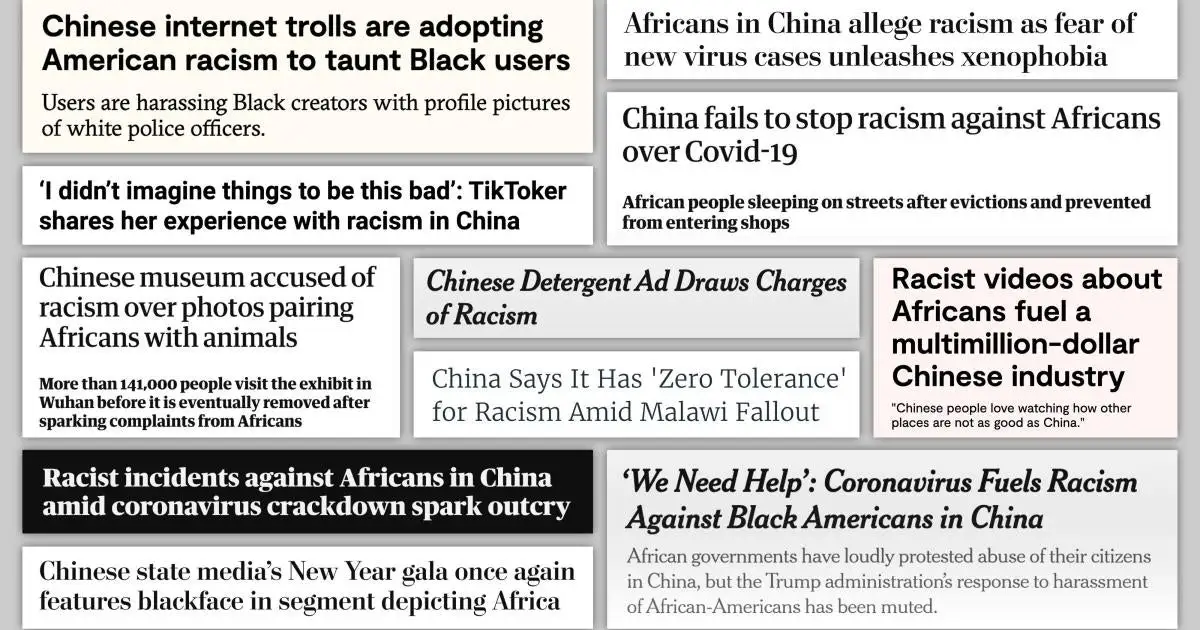 China: Combat Anti-Black Racism on Social Media