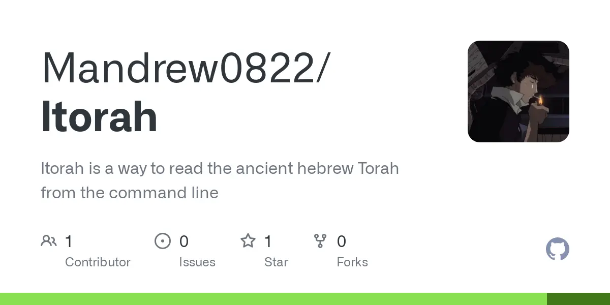 GitHub - Mandrew0822/ltorah: ltorah is a way to read the ancient hebrew Torah from the command line