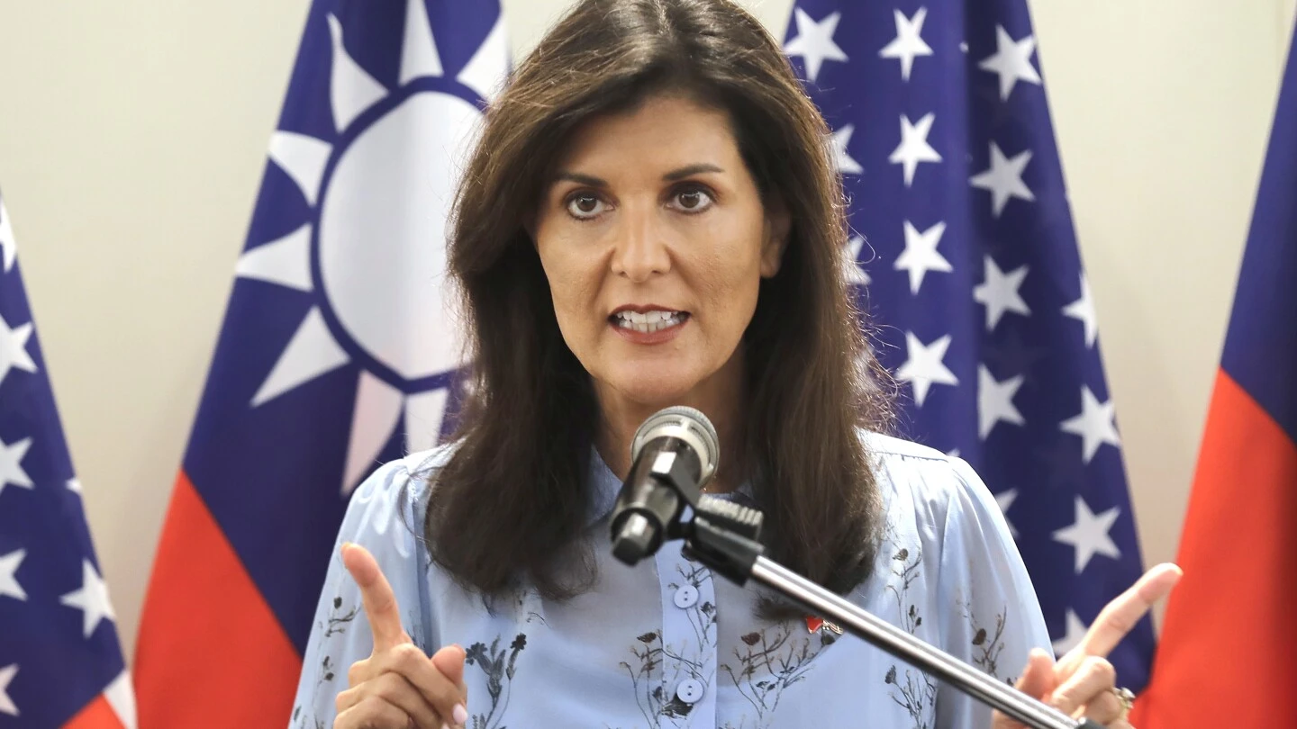 Nikki Haley in Taiwan says an isolationist policy is not healthy while expressing support for Trump