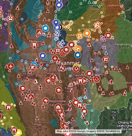 Myanmar War Map - Google My Maps