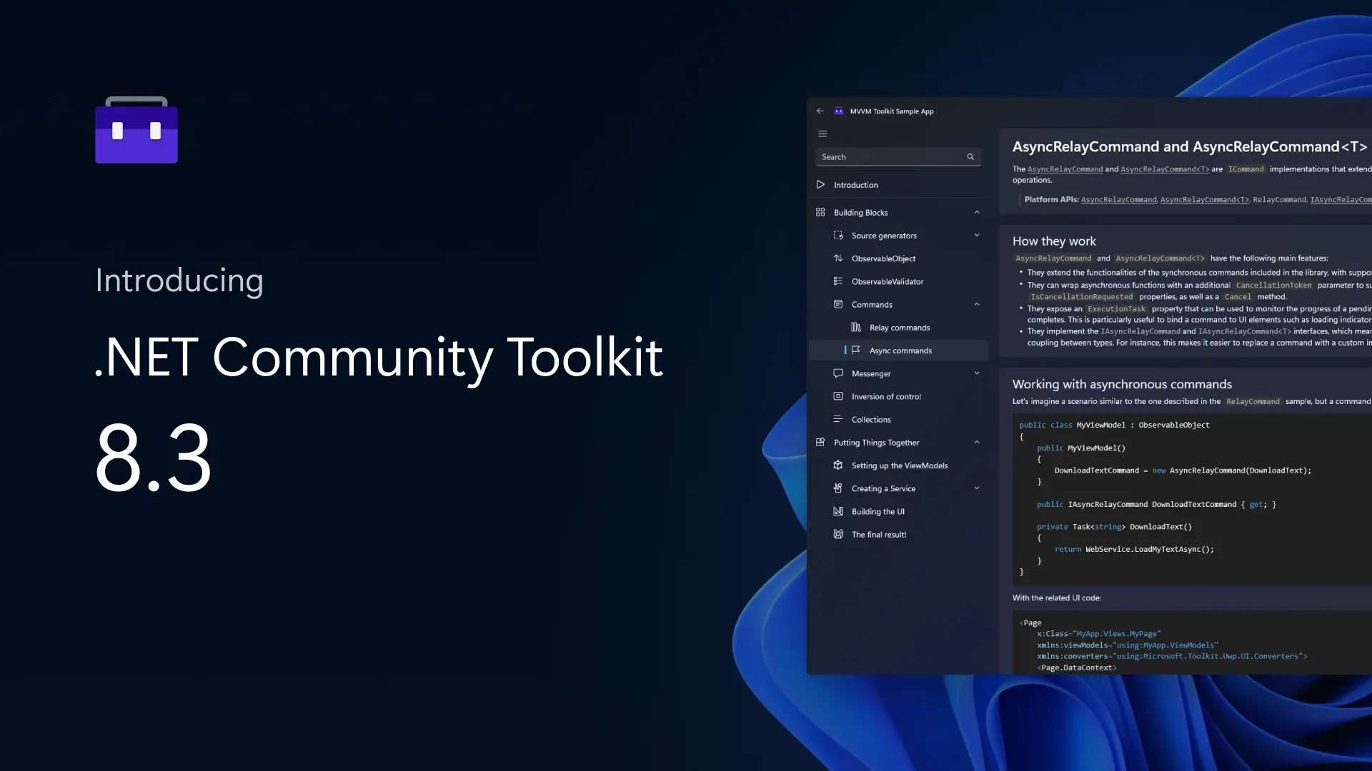 .NET Community Toolkit 8.3 is here! NativeAOT, .NET 8 enhancements, and more! - .NET Blog