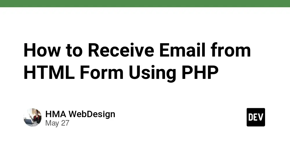 How to Receive Email from HTML Form Using PHP