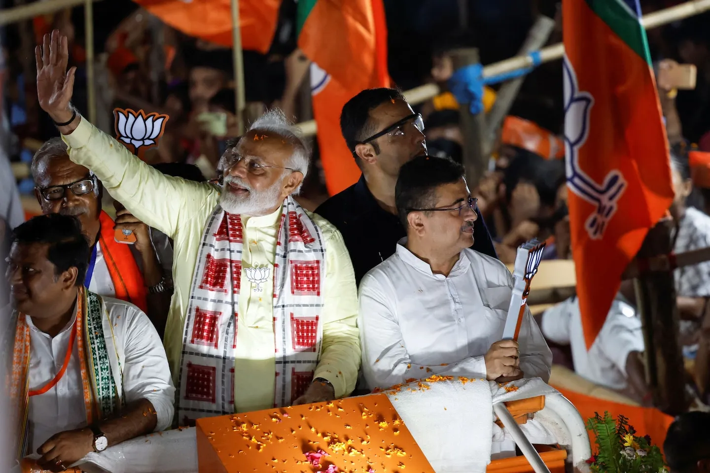 India’s early election results point to rebuke for Modi and his party