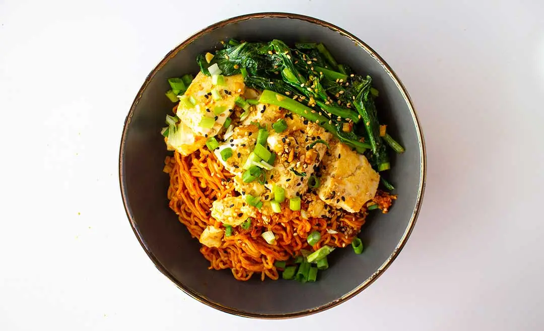 Vegan Keto Samyang Buldak Ramen Copycat Noodles For One