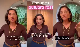 Justiça condena médica que espalhou fake news sobre câncer de mama não existir