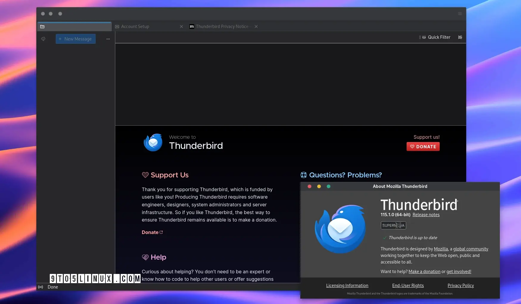 Thunderbird 115.1 Improves Flatpak Support, Hides Quick Filter Bar by Default - 9to5Linux