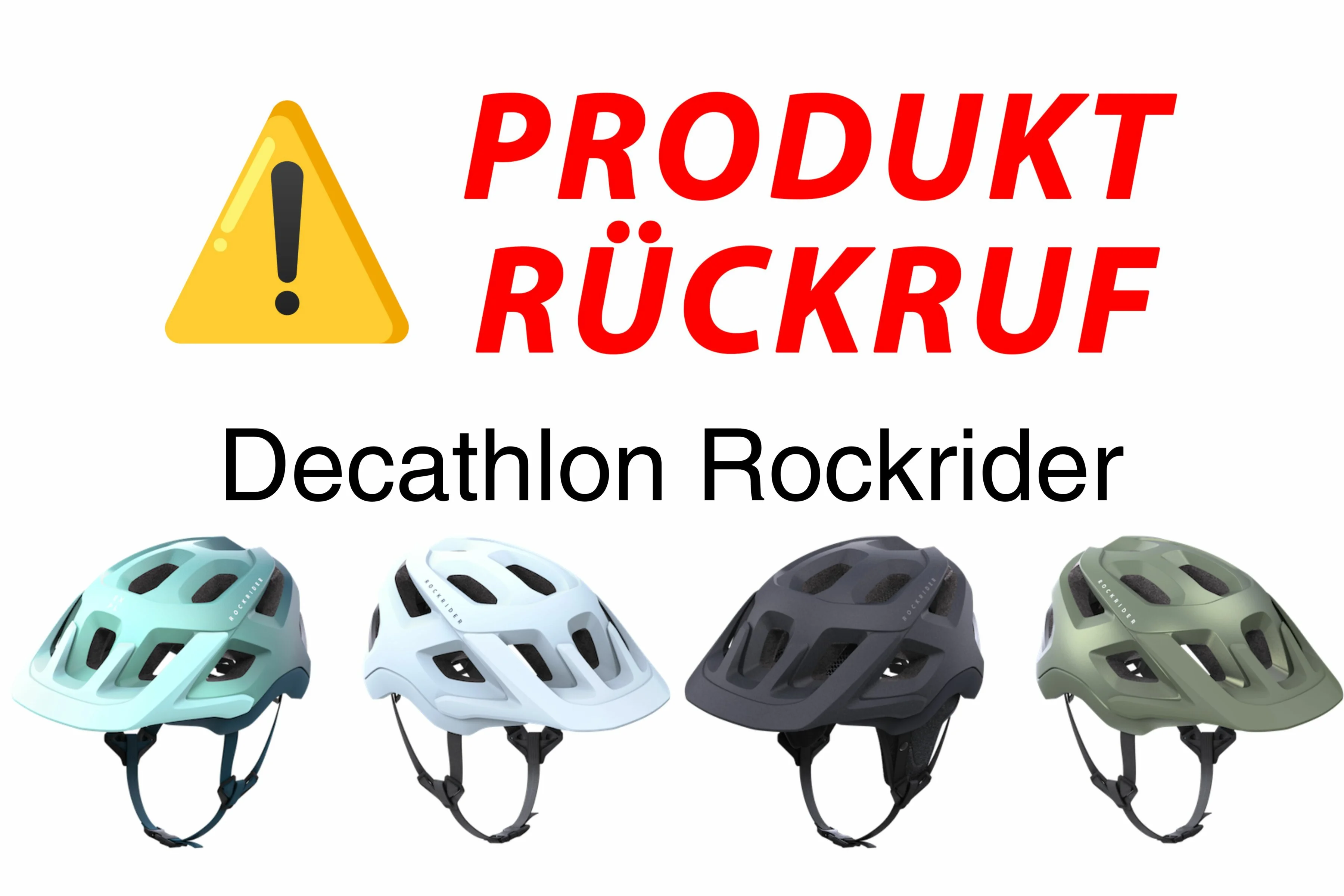 Rückruf bei Decathlon / Rockrider: Diese Helme sollst du nicht weiter benutzen - MTB-News.de