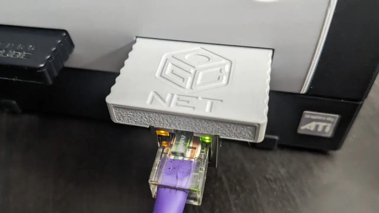 GCNET Is A GameCube Network Adapter That Fits In Your Console's Memory Card Slot