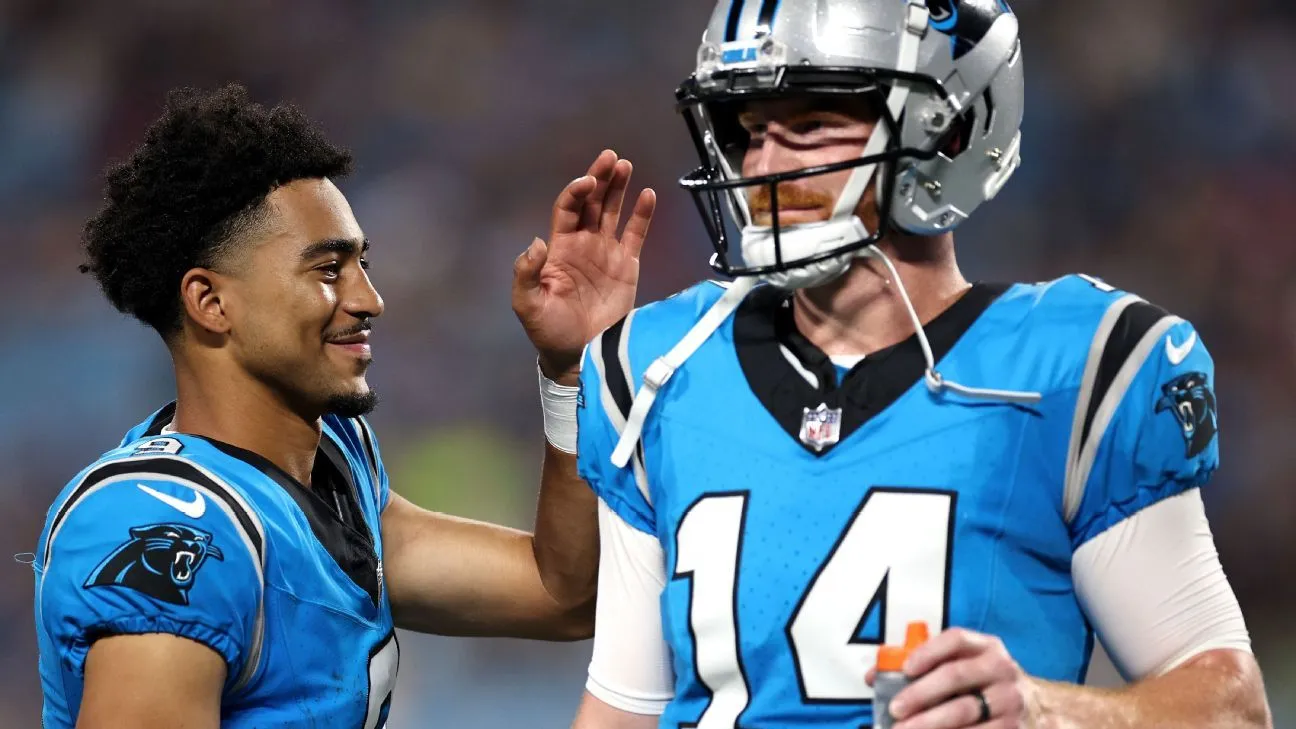 Panthers bench Young, to start Dalton vs. Raiders