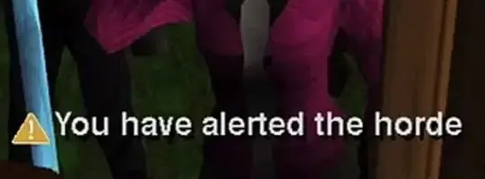 You have alerted the horde