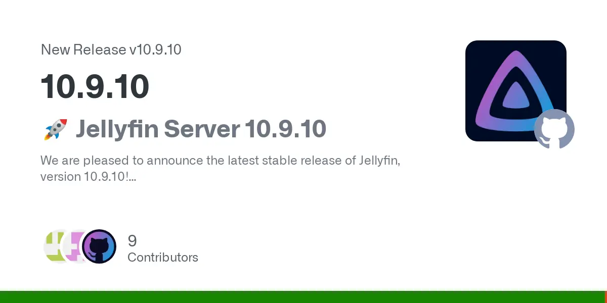 Release 10.9.10 · jellyfin/jellyfin