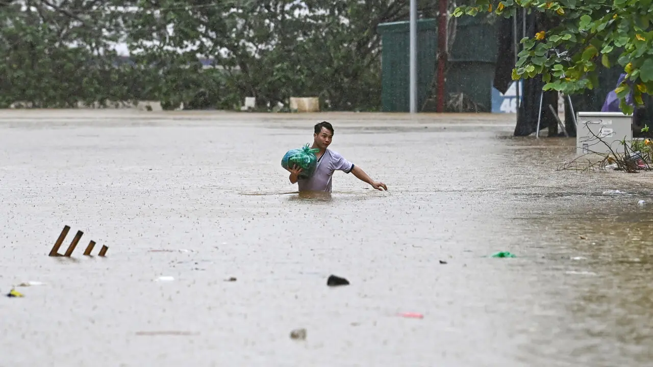 Hanoi river level hits 20-year high as SE Asia typhoon toll nears 200