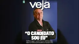 Veja bajula Bolsonaro com capa em isca para atrair ex-presidente para 3ª via de Tarcísio