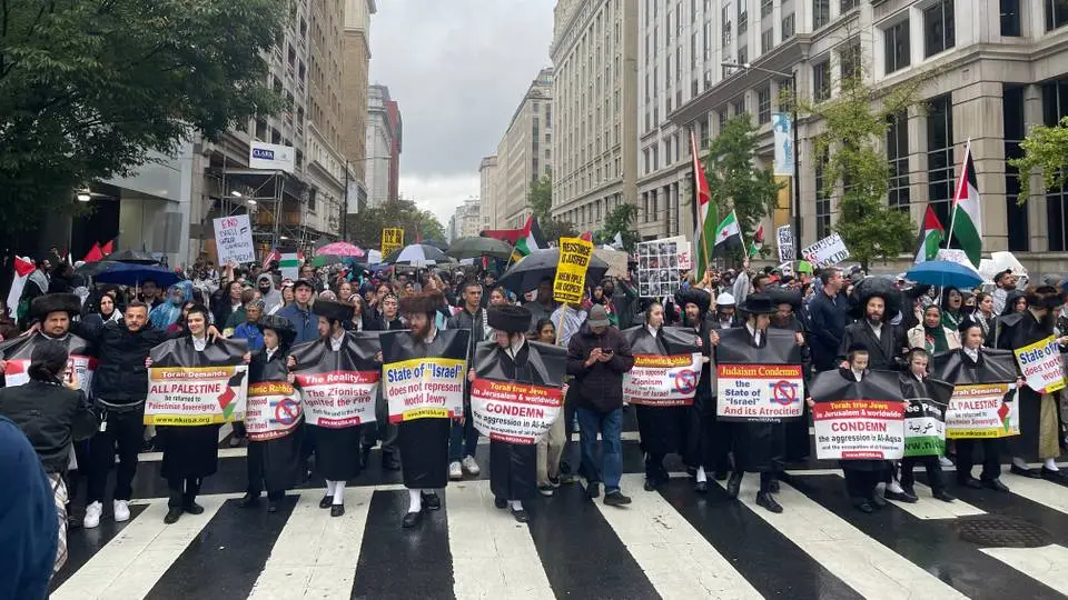 Protesters in US capital warn of Israeli 'genocide' in besieged Gaza